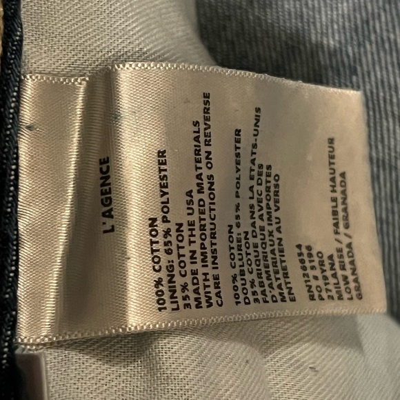 L'AGENCE Light Blue Straight Leg Jeans - Picture 5 of 12